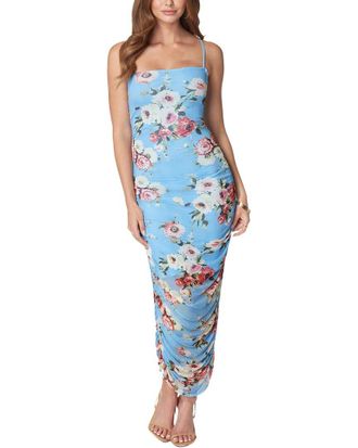 Bebe Floral Tube Mesh Dress