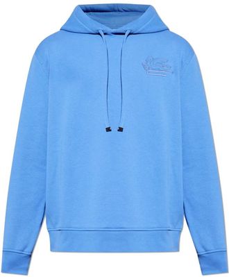 Etro Hoodies & sweatvesten, Heren, Blauw, M, Katoen, Sweatshirts & Hoodies