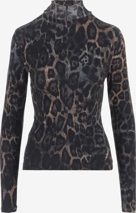 Just Cavalli katoenen trui met dierenprint