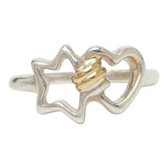 Tiffany & Co. Heart Yellow Gold (18K) Silver 925 Band Ring (Pre-Owned)