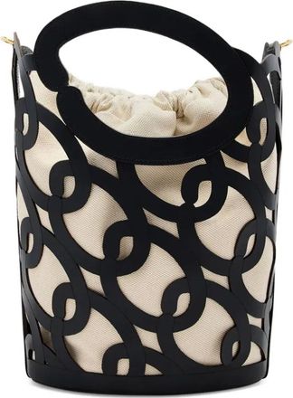 Oscar De La Renta Shopper met uitgesneden handgreep - Zwart