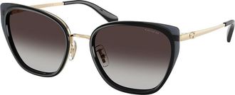 Coach HC7187 CDP56 94848G Womens Sunglasses Gold Size 53