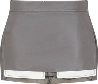 Rick Owens Fog Cutoff Mini Skirt