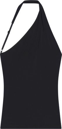 Courrèges Slash asymmetric top - women - Viscose/Elastane - S - Black