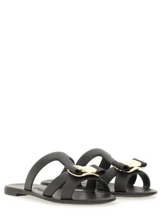 Ferragamo Slide Sandal - Black