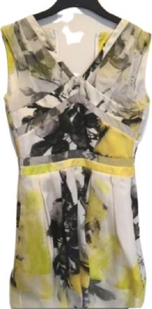 Christopher Kane yellow print dress Size S