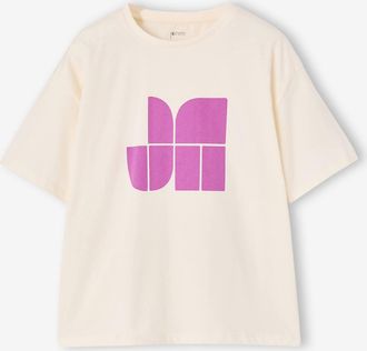 Jonen M&auml;dchen T-Shirt mit kurzen &Auml;rmeln wollwei&szlig;