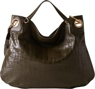 Borbonese London Hobo Large - - Bags - Donna - Verde - ONE SIZE