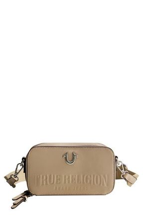True Religion Double-Zip Horseshoe Camera Bag in Tan at Nordstrom