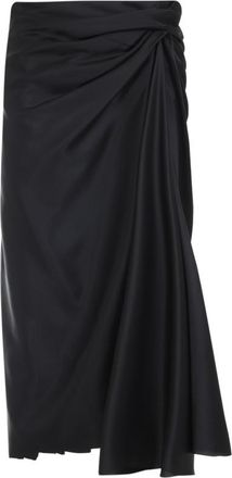 Balenciaga Black Draped Skirt