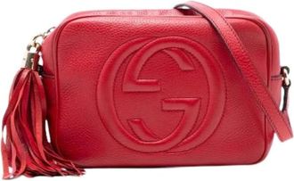 Gucci Pre-owned Cross Body Bags, female, Red, Size: ONE SIZE Pre-owned Soho Disco Crossbody
