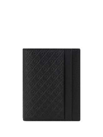 Ferragamo Billfold Calf Leather Card Case - Black