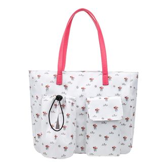 Generic Cymwer Large Capacity Tote Bag with Cup Holder Shoulder Bag for Women (White Flower) (style3)
