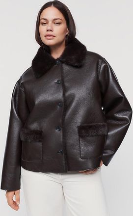 Maeve Reversible Faux Shearling Jacket