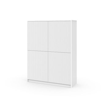 Aquadesign Aparador alto en melamina y mdf blanco