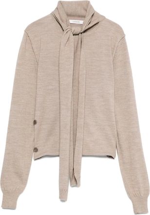 Christophe Lemaire Top con nodo sul collo - Toni neutri