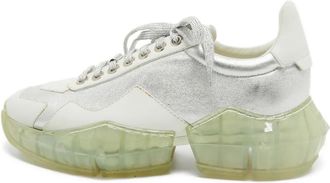 Jimmy Choo London Sneakers con suola trasparente - Bianco
