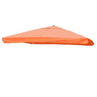 Hhg Funda De Recambio Para Sombrilla Sem&aacute;foro De Lujo Hhg 116 Con Solapa, Funda De Sombrilla, 3x3m (&oslash;4,24m) Poli&eacute;ster 3kg, Terracota