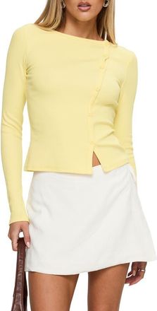 Princess Polly Passoni Lemon Cardigan at Nordstrom, Size 2