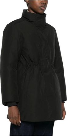 Canada Goose Jassen, Dames, Zwart, XS, Leer, Gewatteerd Jack
