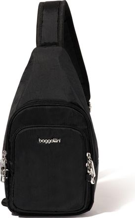Baggallini Securtex Anti-Theft Daytripper Sling Bag in Black at Nordstrom