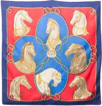 Hermès Foulard Brides Legers 1974 - Blu