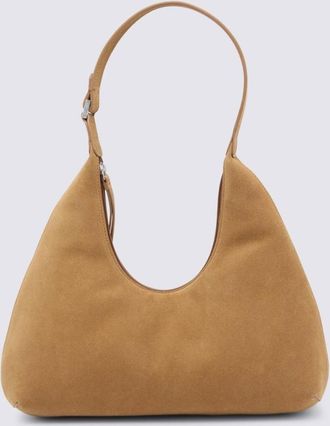 by FAR Amber Suede Leather Shoulder Bag