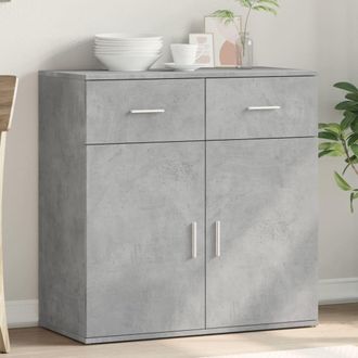 Berkfield Home Sideboard Concrete Grey 79x38x80 cm Engineered Wood | Size: 79 x 38 x 80 cm
