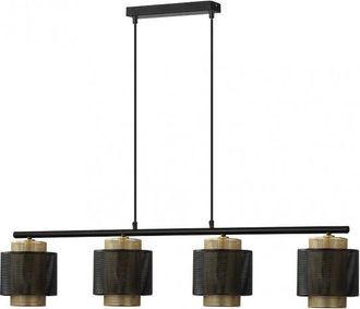 Fabrilamp Fabrilamp - L&aacute;mpara Kyoto 4xe27 Negro Oro - Negro/oro