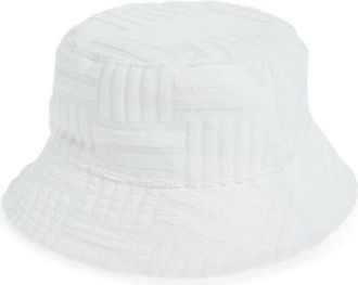 Treasure & Bond Terry Bucket Hat in White at Nordstrom