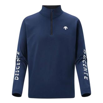 Descente Jackets, male, Blue, Size: 3XL DNT T-Neck Base Layer Top
