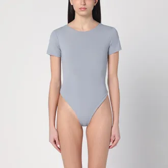 Entire studios Grey nylon-blend bodysuit