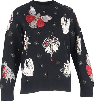 Alexander McQueen Alexander Mcqueen Gothic Fairytale Printed Sweater, Size It, 38 (Authentic Pre-Loved)