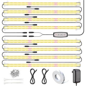 OEM L&aacute;mpara De Cultivo Con Temporizador De 12/6/3 H, Luz Led Regulable, L&aacute;mpara De Cultivo Led Para Crecimiento Y Floraci&oacute;n De Plantas De Interior (paquet