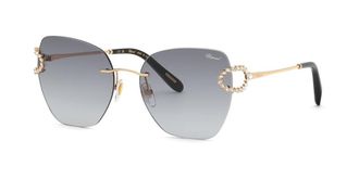 Chopard SCHM14S 0300 Mens Sunglasses Gold Size 57