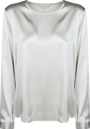 Antonelli Adige Silk Long-Sleeve Blouse