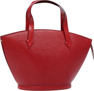 Louis Vuitton Saint Jacques Handbag Epi Leather Red Leather Bag (Pre-Owned)