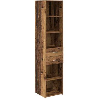 vidaXL Highboard Old Wood 40 x 42.5 x 185 cm Engineered Wood vidaXL