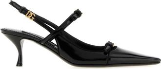 Dolce & Gabbana Leren Pumps - Dames - Pumps - Zwart - 40 EU - Leer - Schoenen
