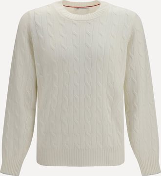Brunello Cucinelli Cable-knit cashmere Sweater Male 52