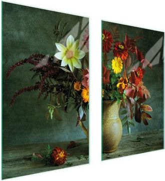 OEM Placa Protectora De Vidrio Para Estufa 75x52 Flores