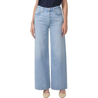 Citizens Of Humanity Paloma Baggy High Waist Organic Cotton Wide Leg Jeans in Moonbeam at Nordstrom Rack, Size 30