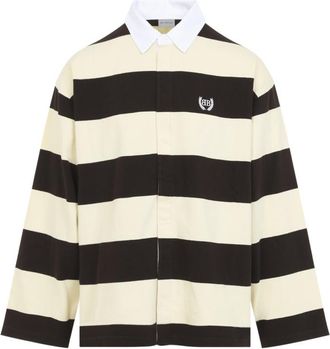 Balenciaga Dark Brown Stripes Polo
