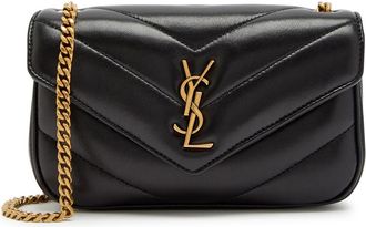 Saint Laurent Loulou Mini Quilted Leather Shoulder bag - Black - One Size