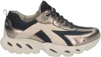 Durea Schoenen, Dames, Bruin, 37 1/2 EU, Leer, 6309 Sneaker