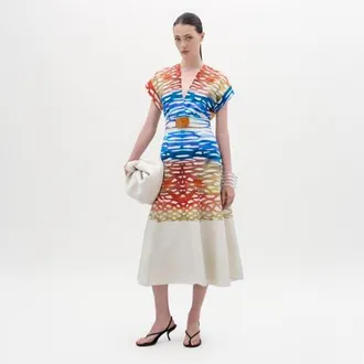 Silvia Tcherassi Sakura Dress in Coral Symphony at Nordstrom, Size X-Small