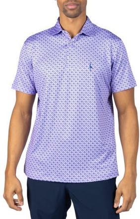 Tailorbyrd Carts & Byrd Print Performance Polo in Lilac at Nordstrom Rack, Size Xx-Large