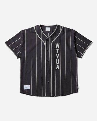 Wtaps Men s League Baseball Shirt Navy