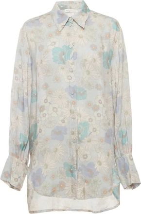 Sandro blouse met bloemenprint - Blauw