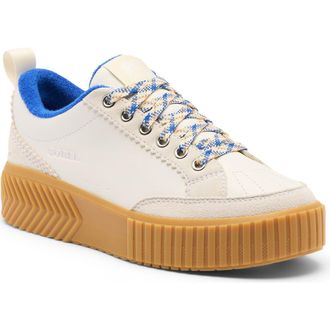 Sorel Ona Ave Waterproof Low Top Sneaker in Sea Salt/Gum at Nordstrom, Size 10.5